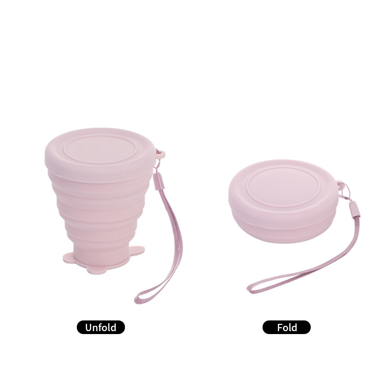 Portable Folding Silicone Drinking Retractable Collapsible Camping Coffee Cup Modern Cups Tall Silicone Foldable Cups