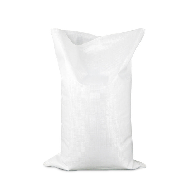 China PP woven bag 25kg 50kg for packing rice salt sack sugar bag empty cement bag