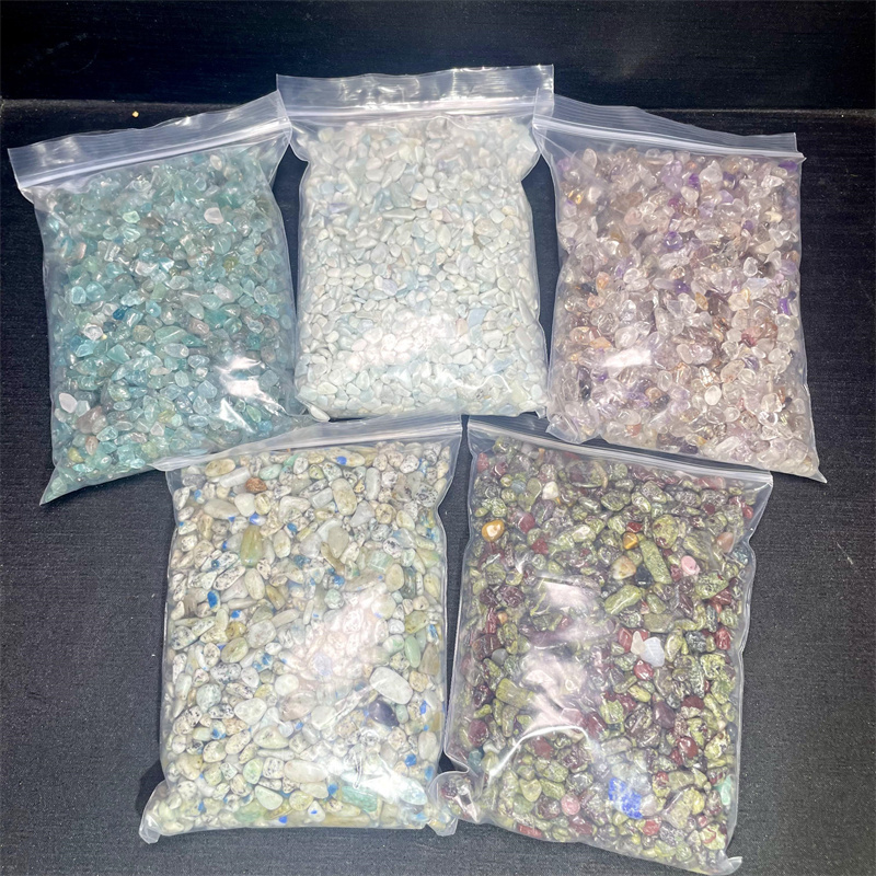 500G Each Bag Wholesale High Quality Healing Gemstone Crystals Chips Mixed Quartz Gravel For Art Decoration