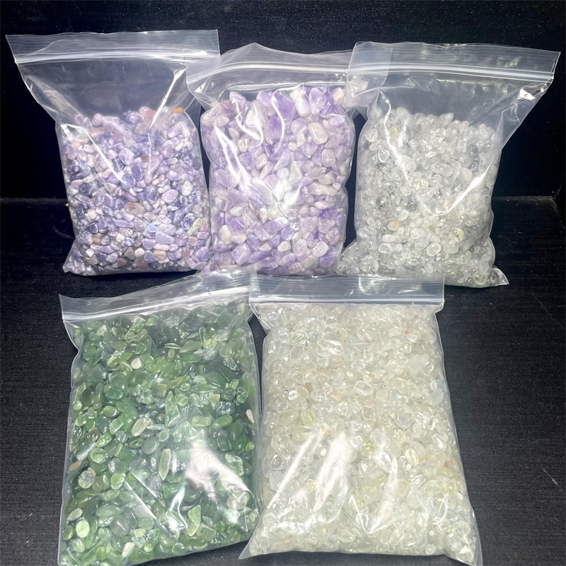 500G Each Bag Wholesale High Quality Healing Gemstone Crystals Chips Mixed Quartz Gravel For Art Decoration