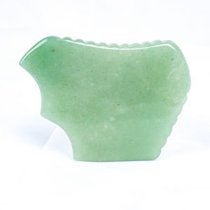 Private Label Natural Green Aventurine Jade Stone Gua Sha Massage Tool