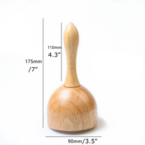 Anti-cellulite wooden handheld massage cup therapy lymphatic drainage massager body tools