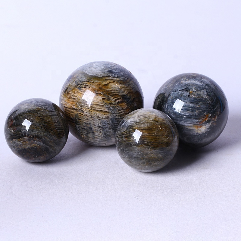 Wholesale Natural Healing Crystal Ball Polished High Quality Thousand Layer Garden Quartz Sphere Crystal For Home Decoration