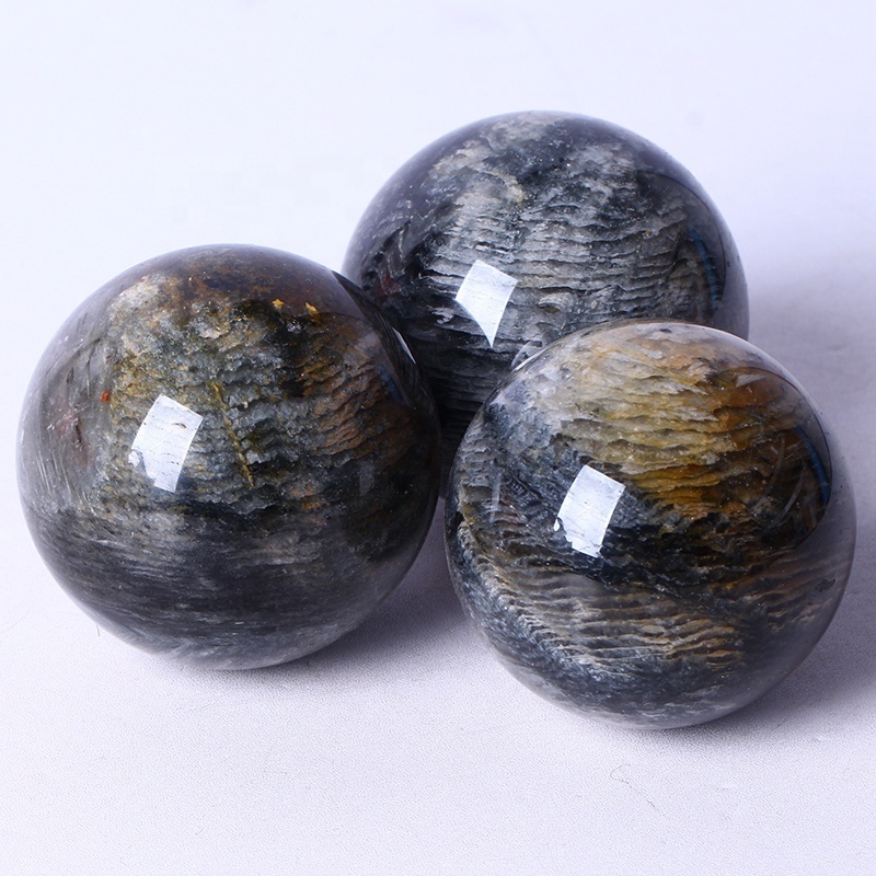 Wholesale Natural Healing Crystal Ball Polished High Quality Thousand Layer Garden Quartz Sphere Crystal For Home Decoration