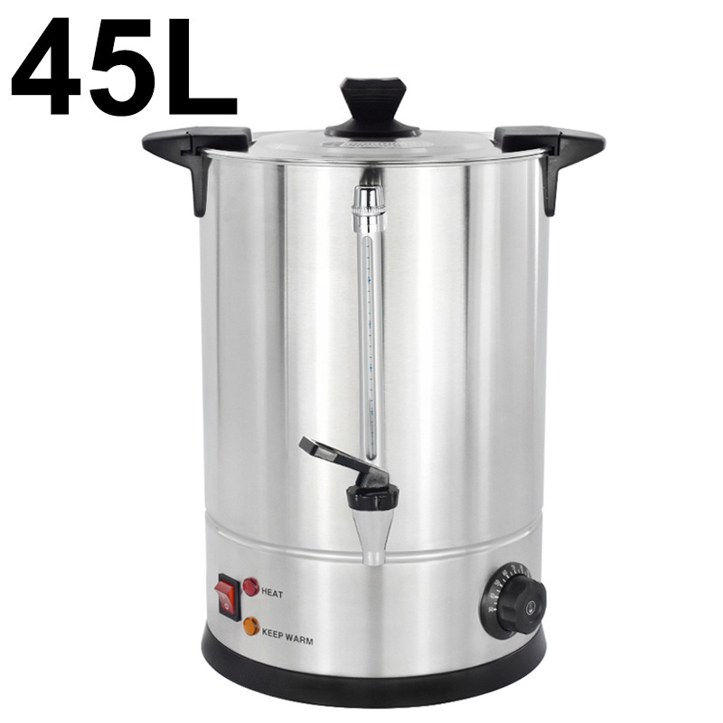 8L-45L Double Wall Stainless Steel Electric Water Heater Boiler Hot Water Milk Tea Dispenser