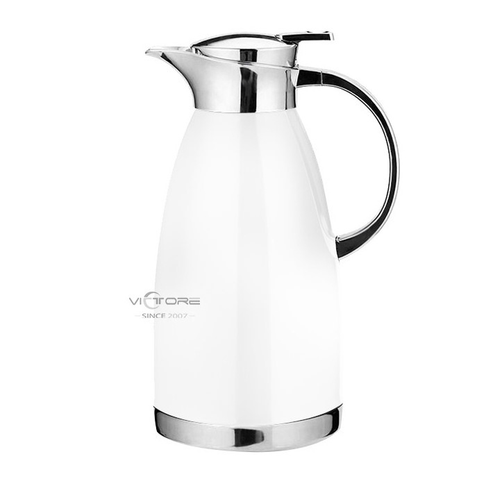 Stainless Steel Coffee Kettle Carafe Insulated 12 Hour Heat Retention Water Jug Vacuum Thermos