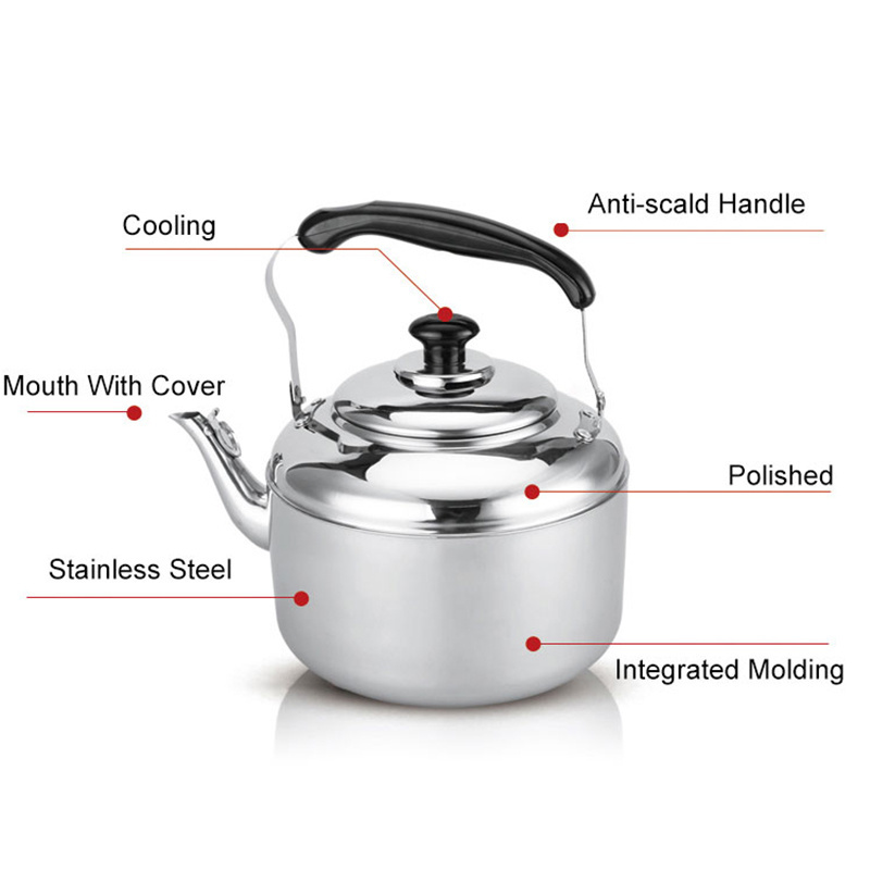 3L 4L Single wall water tea kettle Whistling Kettle Camping Fast Boil