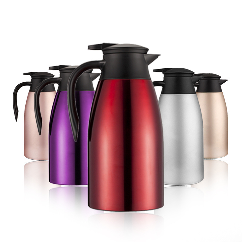 2L stainless steel Vacuum Insulated jug liner arabic black tea thermos carafe kettle water coffee maker for keep warm