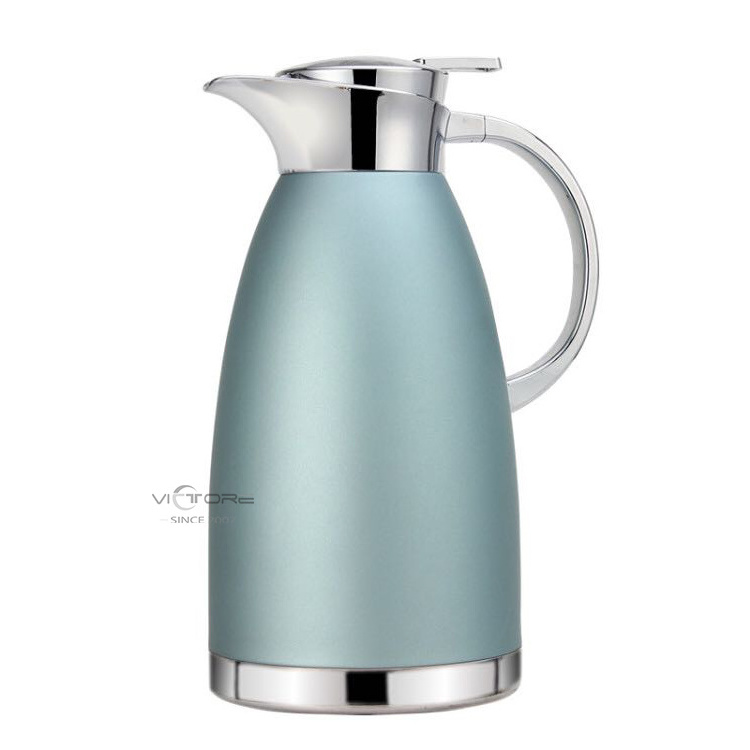 Stainless Steel Coffee Kettle Carafe Insulated 12 Hour Heat Retention Water Jug Vacuum Thermos