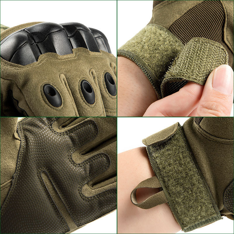 Men Tactical gloves Half Finger With Hard Knuckle Gloves For Hunting Shooting Riding Motorcycle