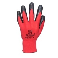 13Gague Polyester Lined Crinkle Latex Palm Coated Rubber Dipped Labor Protective Industrial Work Gloves