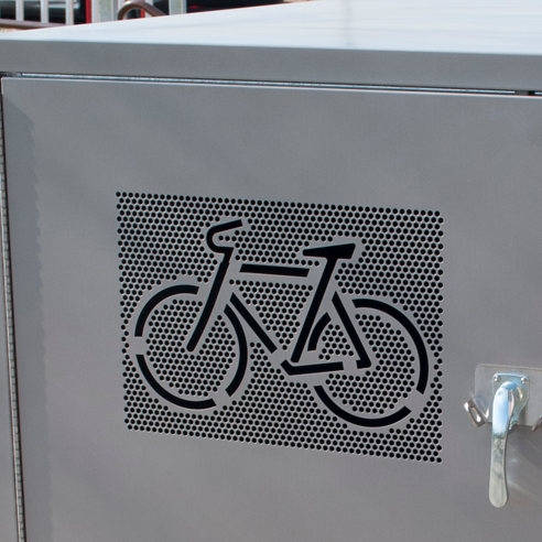 Factory Direct Sale Bicycle Storage Containers or Bike Locker in Garage galvanised bike locker storage box