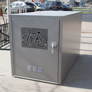 Factory Direct Sale Bicycle Storage Containers or Bike Locker in Garage galvanised bike locker storage box