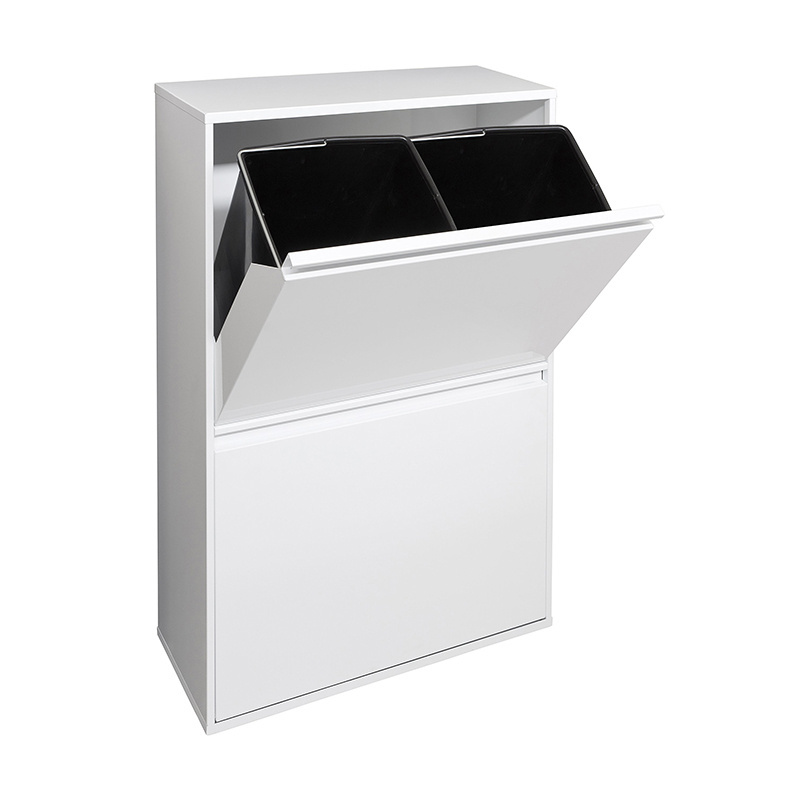 freestanding sliding trash bin cabinet kitchen garbage pull out 4 drawer steel trash bin cabinet