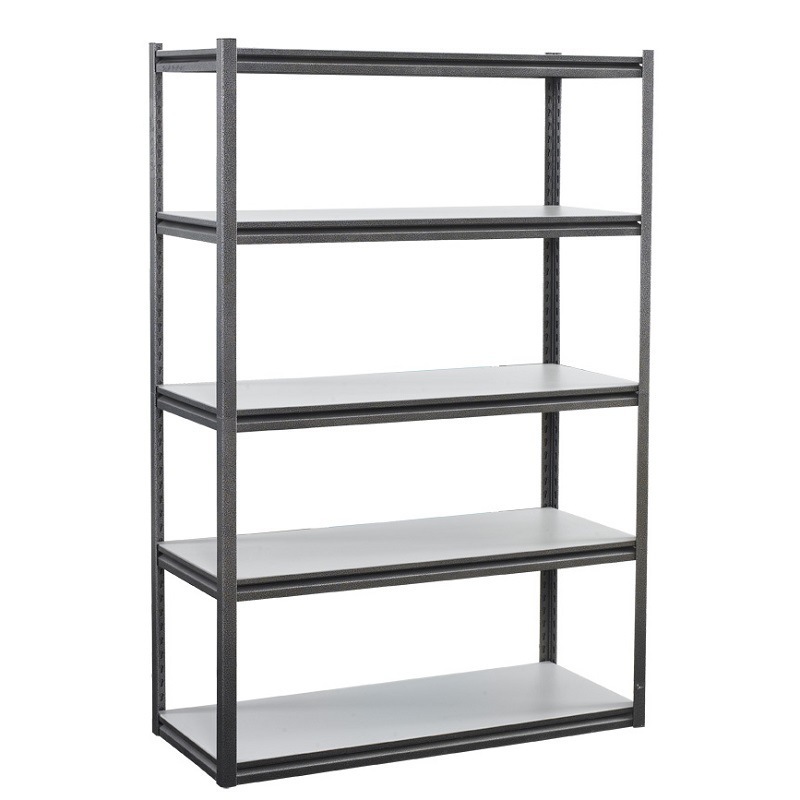 Hot Sale Boltless Shelves Black Metal Rack Shelf 3 4 5 Layer Steel Shelving Steam Metal Shelf Unit