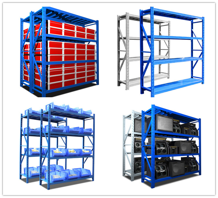 5 Tiers Boltless Storage Racking Garage Shelving Shelves Unit Stacking Racks For Warehouse