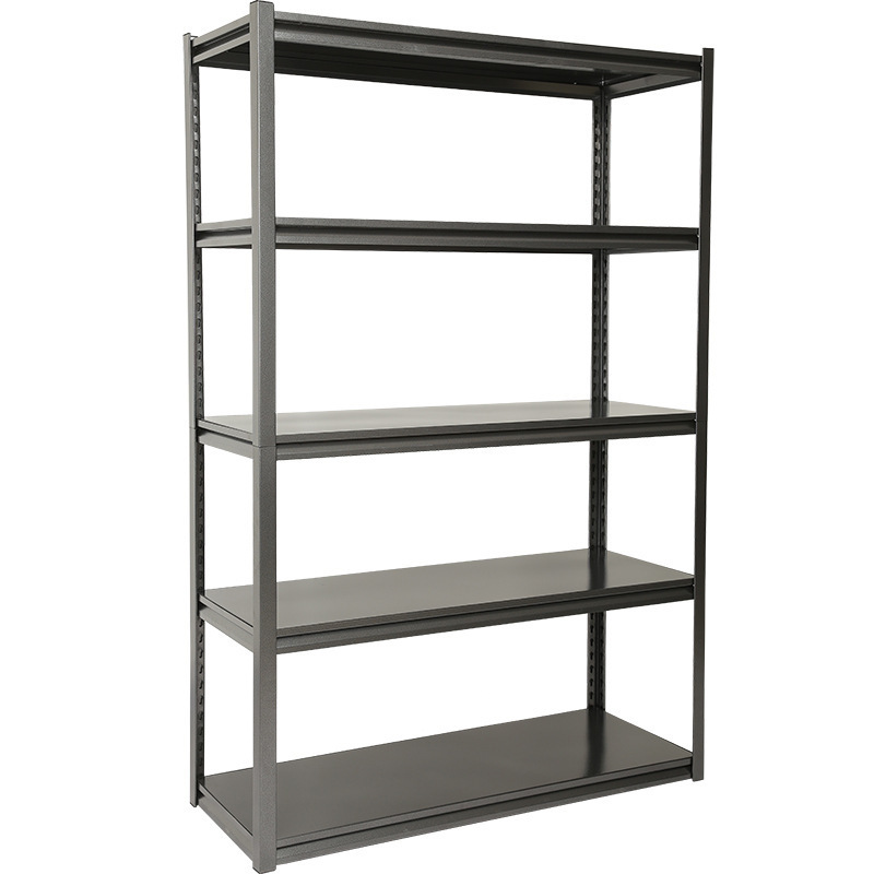 Hot Sale Boltless Shelves Black Metal Rack Shelf 3 4 5 Layer Steel Shelving Steam Metal Shelf Unit