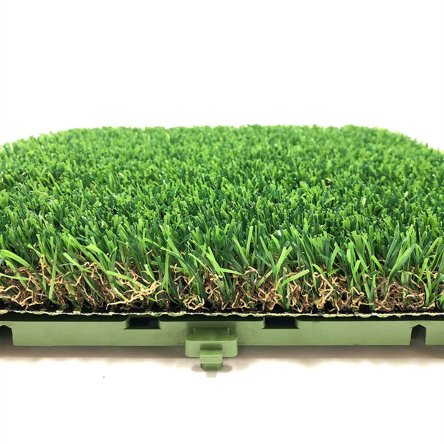 Lvyin Cheap Customized easy installation interlocking artificial grass wooden grass tiles