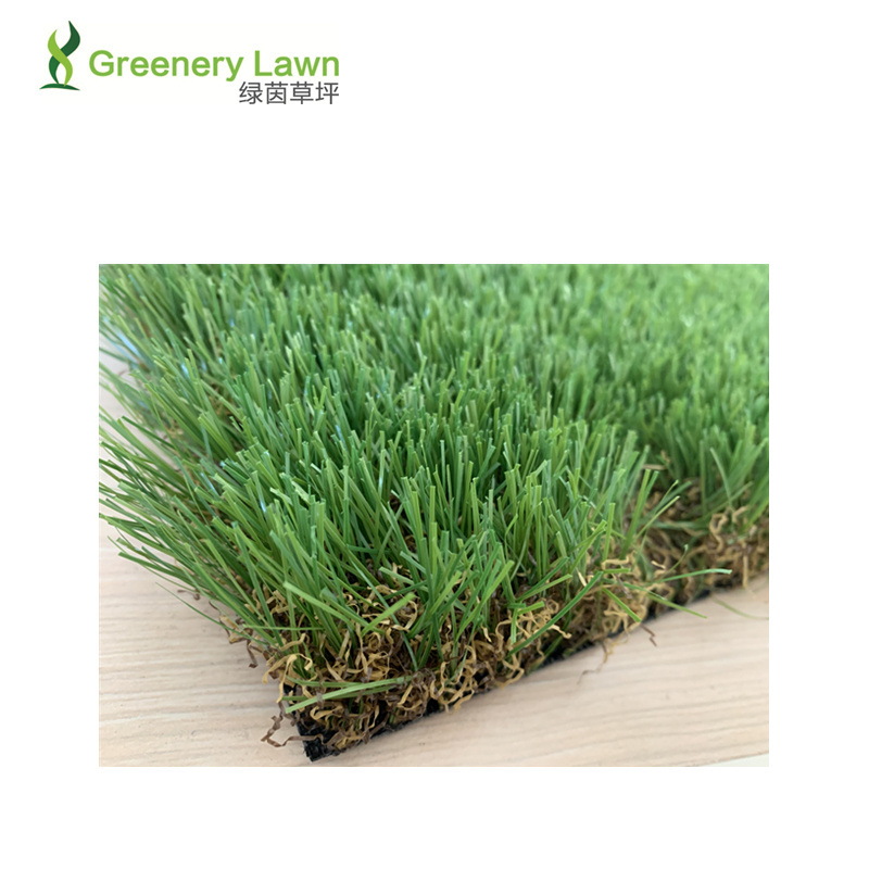 Custom Pile Height Anti UV Outdoors Artificial Grass Carpet Mat Low Cost Grass Carpet