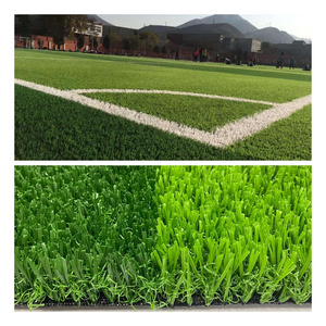 Anti UV non infill good prices artificial turf grass for football soccer fields and accessories