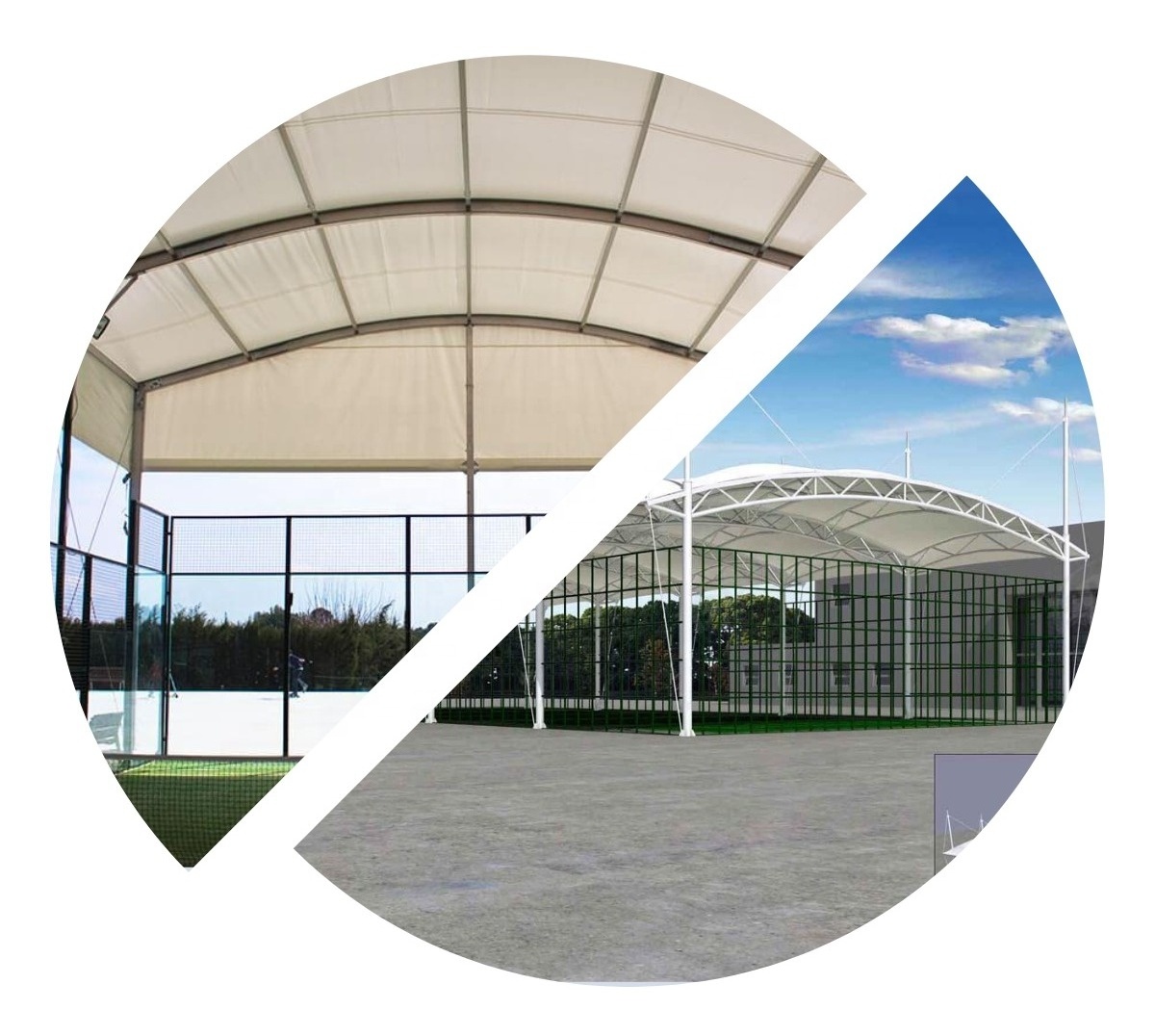 Shelter Event Sport Padel Tent Lvyin Aluminium Structure Padel Court Cover