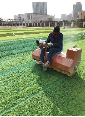 synthetic turf Brushing Cleaning Machine for Soccer Football Field