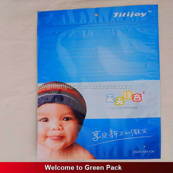 disposable baby diaper packaging / moisture proof plastic bag for nappy