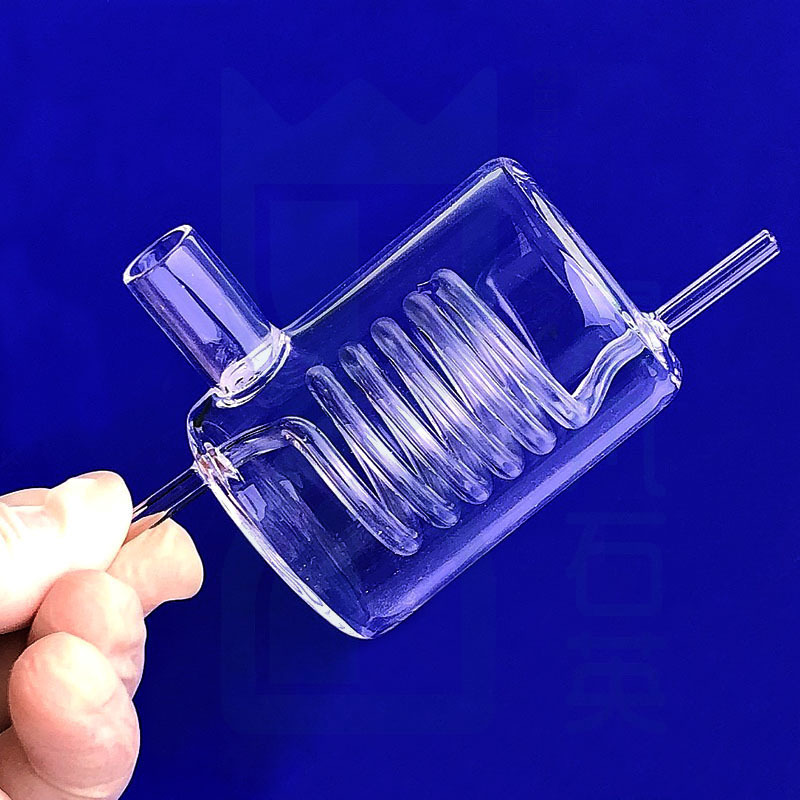 Clear Oil Burner Spiral Quartz Glass Tube Oil Nail Water Pipe