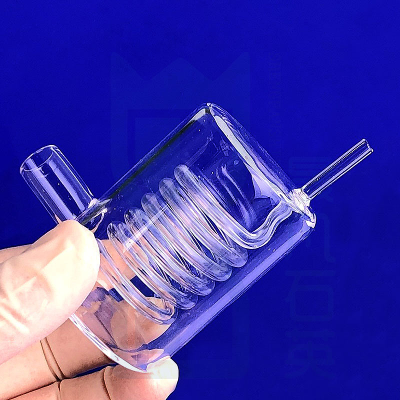 Clear Oil Burner Spiral Quartz Glass Tube Oil Nail Water Pipe