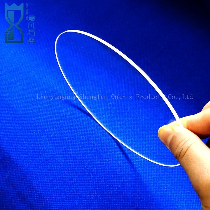 High transmittance fused silica transparent UV quartz glass plate for lamp