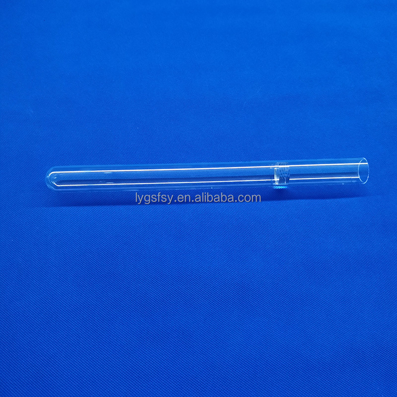 Heat resistant quartz tube for school laboratory chemistry pipe glass test tubes glass cylinder tubes  glass cylinder