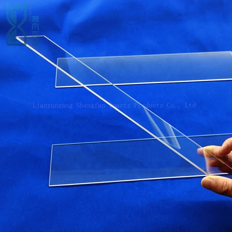 High transmittance fused silica transparent UV quartz glass plate for lamp