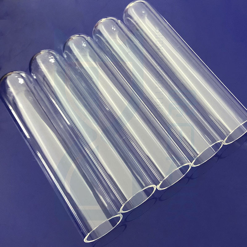 Wholesale Price Heating Resistant Clear Test Tubes  Quartz Glass Test Tube