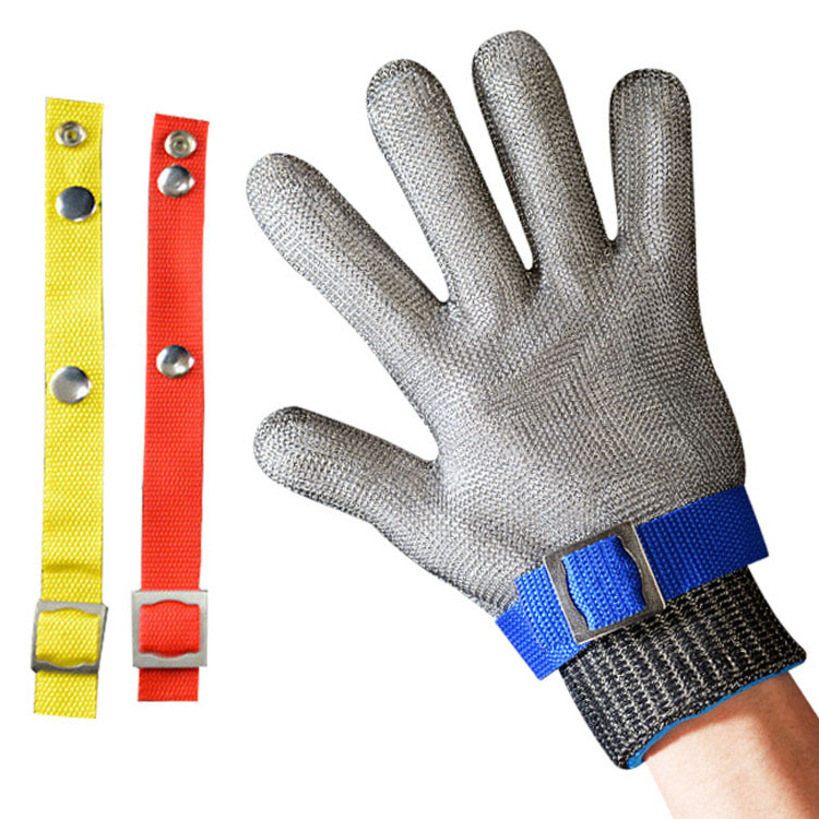 Level 9 Protective Hand 316 Wire Metal Safety Chainmail Anti Cut Resistant Stainless Steel gloves For Butcher