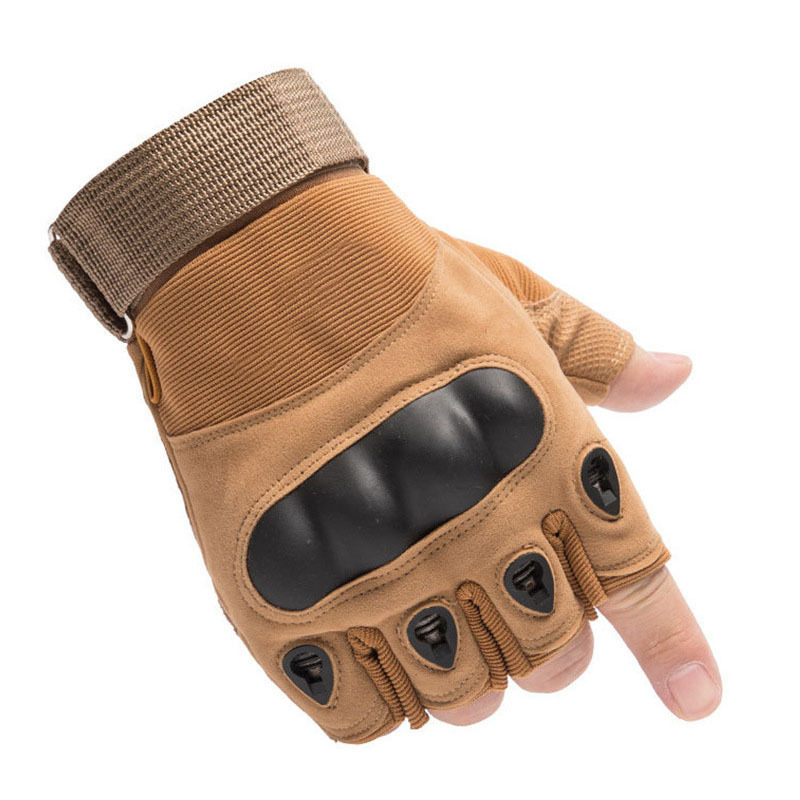 SONICE High Quality Half Finger Hard Knuckle Hiking Shooting Outdoor Shock Resistant Sport Guantes Combat Tactical Gloves