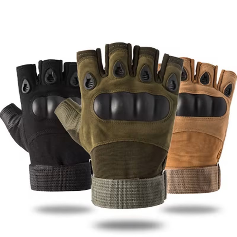 SONICE High Quality Half Finger Hard Knuckle Hiking Shooting Outdoor Shock Resistant Sport Guantes Combat Tactical Gloves