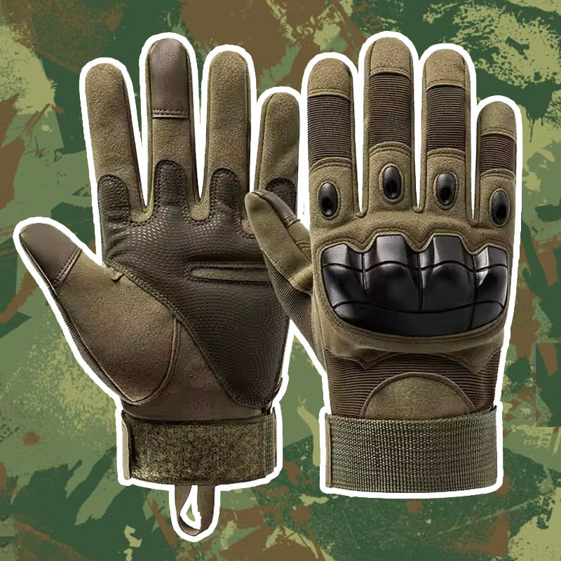 High Quality Hard Knuckle Heavy Duty Touch Screen guantes para motos Full Finger Combat Motorcycle Tactical Gloves