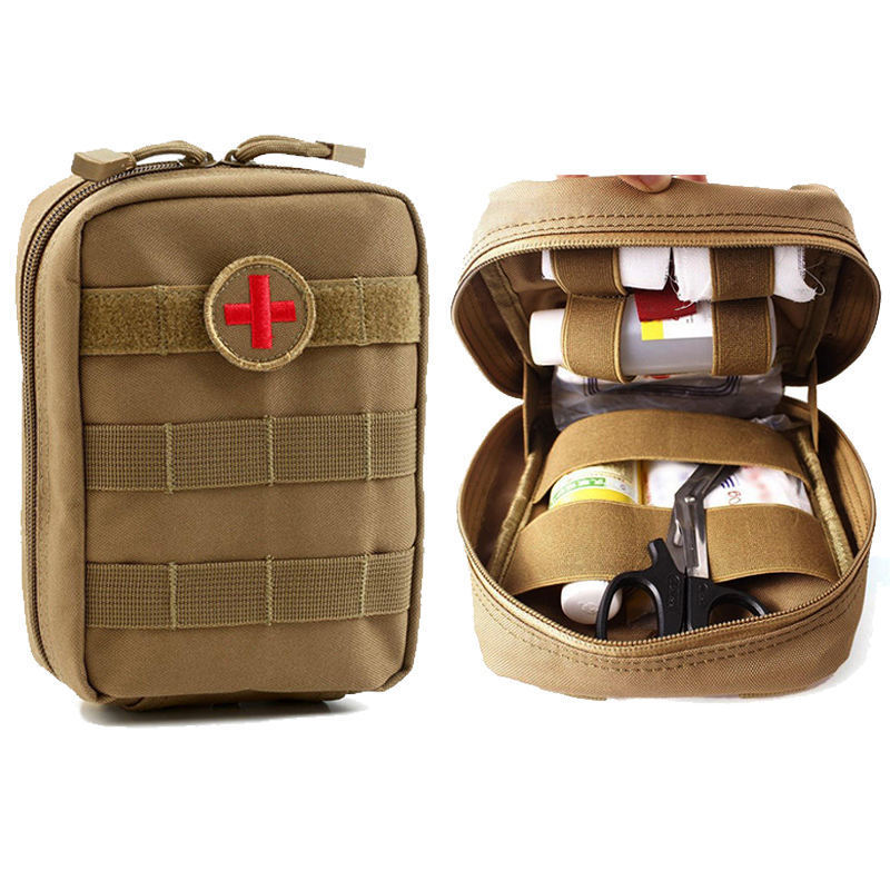 Combat Secure Emergency Gear Survival Kit Travelling Medical Molle Pouch Rescue Bag Tactical First Aid Kit