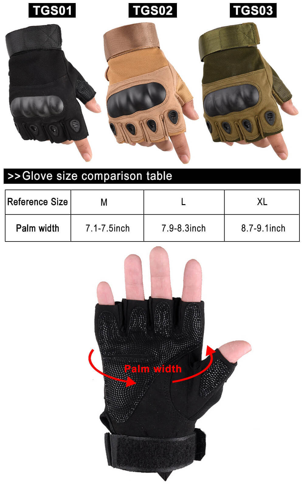 SONICE High Quality Half Finger Hard Knuckle Hiking Shooting Outdoor Shock Resistant Sport Guantes Combat Tactical Gloves