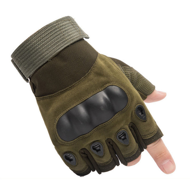 SONICE High Quality Half Finger Hard Knuckle Hiking Shooting Outdoor Shock Resistant Sport Guantes Combat Tactical Gloves