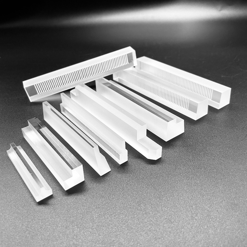 Processing customized quartz glass layering fused quartz plates heat resistance quartz glass bar