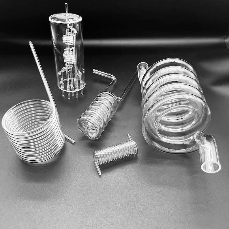 Customized glass tube pipe heat resistant both ends open quartz glass cylinder UV quartz glass tube