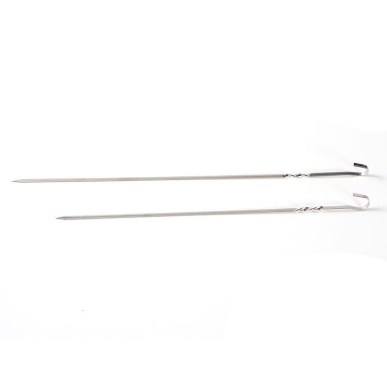 Bbq Grilling Tools Stainless Steel with hook Kebab Skewers