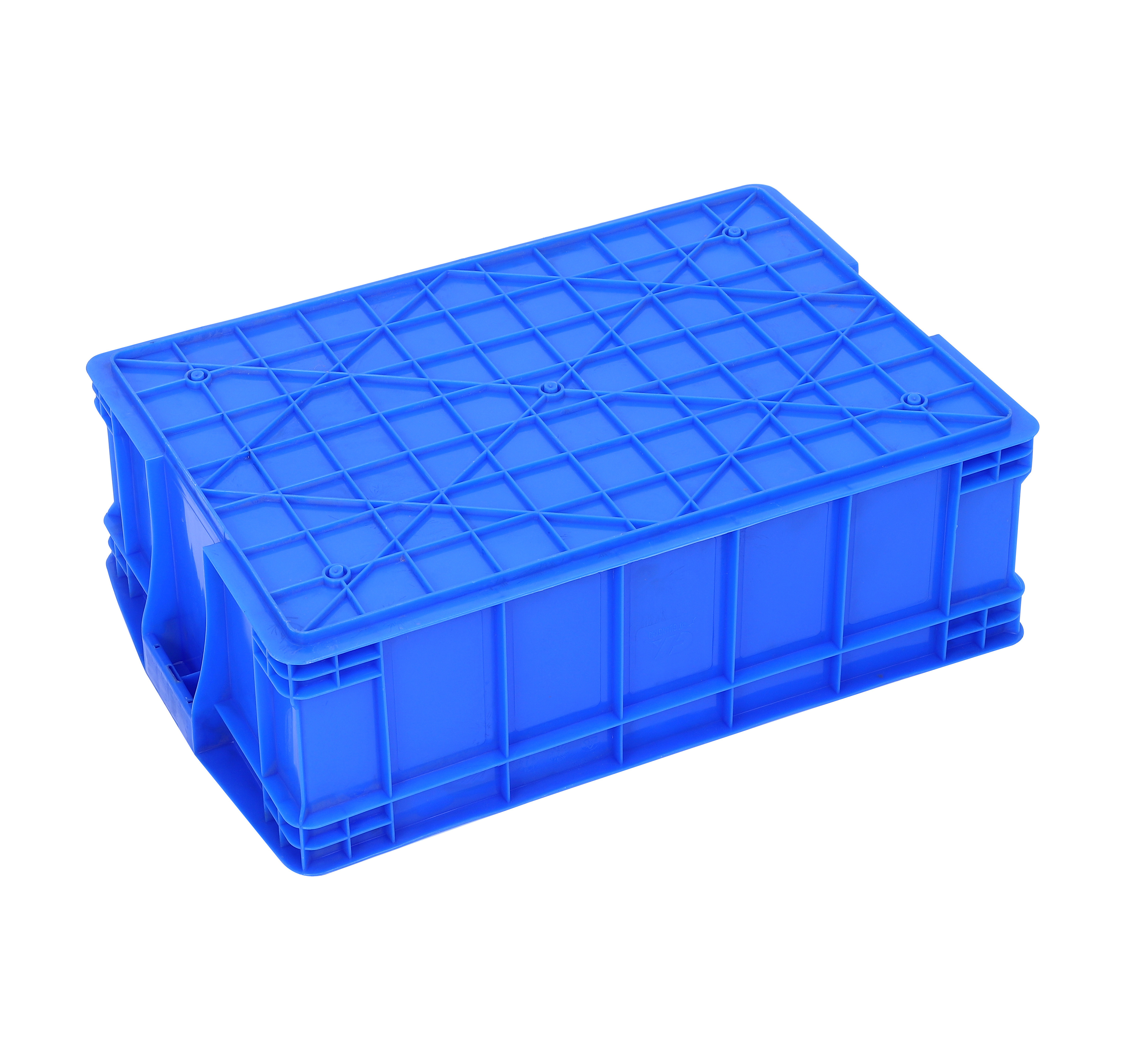 Euro Fish Box 640*430*220 Mm Eco-friendly Durable Solid Plastic Fish Crate