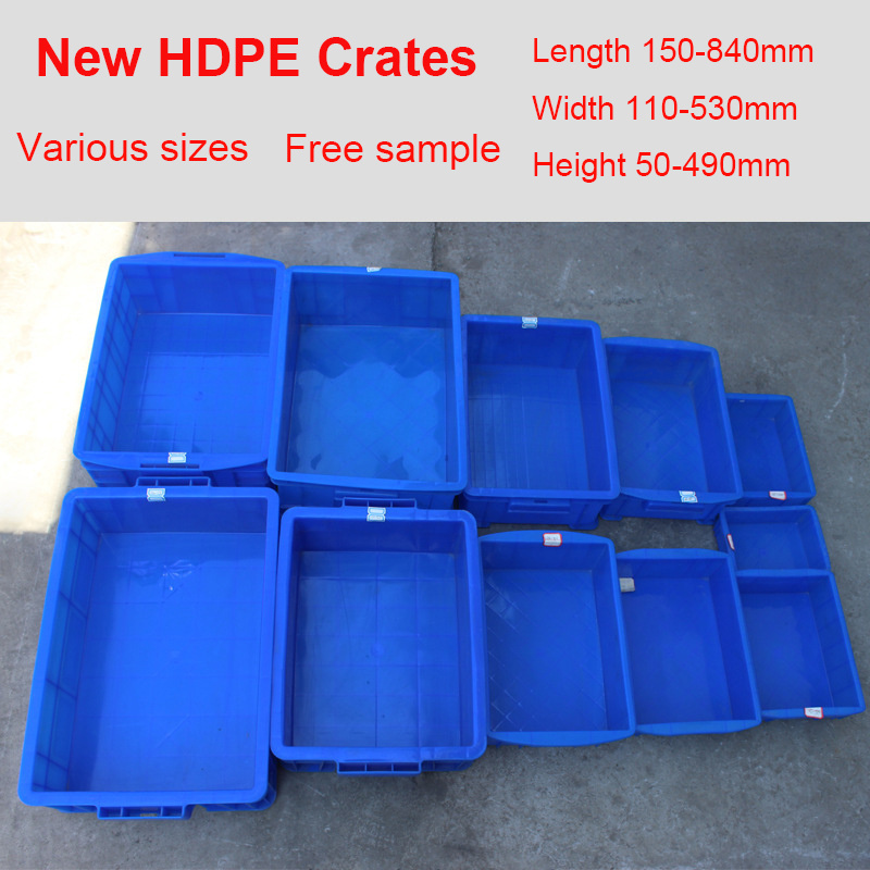 Euro Fish Box 640*430*220 Mm Eco-friendly Durable Solid Plastic Fish Crate