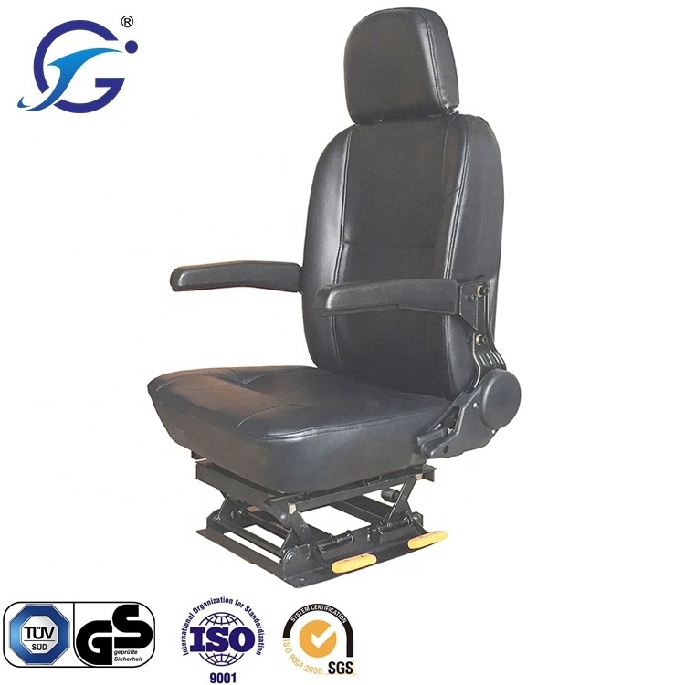 Agricultural machinery part seat for tractor  with arm rest box shift lever joystick