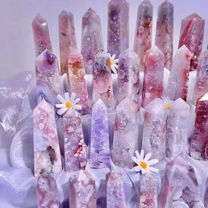 Healing Crystal Stone lavender rose quartz  Geode cluster pink amethyst druzy flower agate geode Towers Slabs