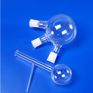 Heat Resistant Customized Clear One End Round Bottom Quartz Glass Tube silica quartz flask oil burner glass pipes for lab