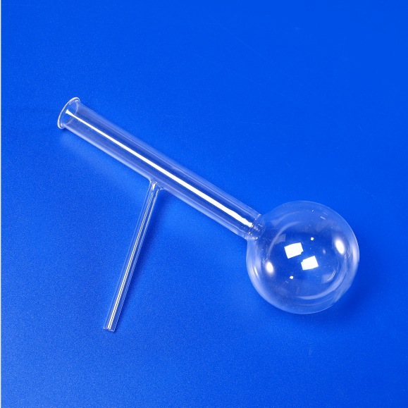 Heat Resistant Customized Clear One End Round Bottom Quartz Glass Tube silica quartz flask oil burner glass pipes for lab