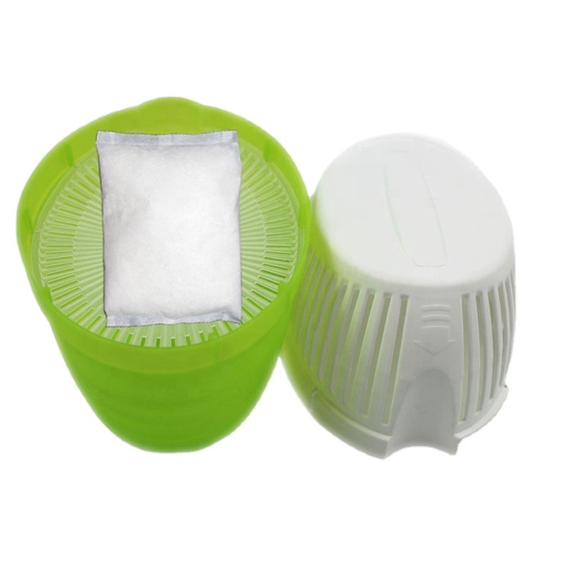 Reusable calcium chloride green live air purifying granules filler odor absorber dehumidifier box